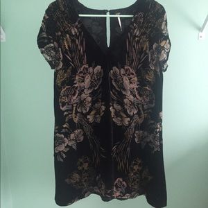 Free People black velvet dress